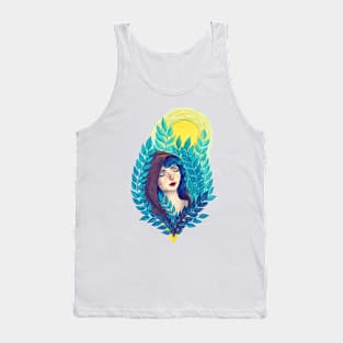 Green heart Tank Top